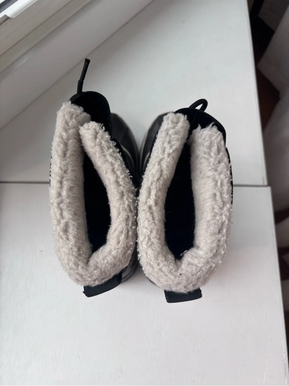 Sorel Black and White Caribou Waterproof Winter Boots